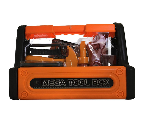 Kids' Mega Tool Box Toy Set for Pretend Play Building - Incl. Bolts and 6 Tools