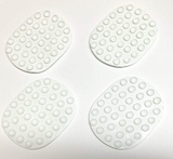 ALAZCO 4 Piece Rubber Soap Saver Pads With Mini Suction Cups