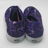 Vans Authentic Lo Pro Shoes Digi Lightning Bolts Purple/White, Mens 4 Womens 5.5