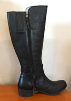 UGG Women's Cierra Tall Leather Ridding Boot, Black, Size 11 - New In Box