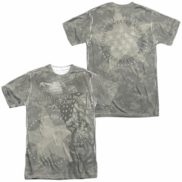 Trevco - Unisex Adult Graphic Tee - Army Double Sided T-Shirt - Medium