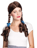 Enigma Wigs Women's Kansas Girl Wig, Brown, One Size
