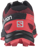 Salomon Women's Speedtrak W-W Trail Runner, Coral Punch/Black/Infrared, 5 D US