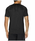 361 Degree Sports Apparel Men's Quk mesh Short Sleeve Shirt, Heather Black, XXL