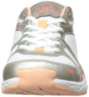 RYKA Women's Approach Cross-Training Shoe, White/Orange Peach, 5 B(M) US