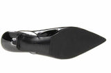 Trotters Women's Slingback Kitten Heeled Pump,Black Patent,8.5 N US