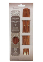 Kiera Grace 10-Inch Incense with Wooden Holder Set, 100 Pack, Sandalwood