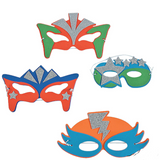 Foam Superhero Masks 12 Sparkly Masks for Costumes, Party Favors -