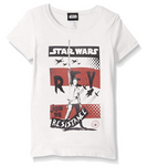 Star Wars Girls' Big, White//Raised Moderate x-Small