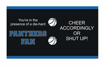 Tree-Free Greetings Panthers College Basketball Traveler Cup Reusable Straw 16Oz