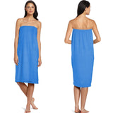 Women Microfiber Towel Body Wrap Bath Washcloth Pool Gym Beaches Spa Shower Blue