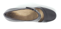 Clarks Artisan Dark Brown Leather Sugar Palm Mary Jane Heels Size 7.5 M