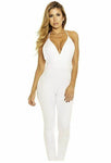 Blvd Collection by Forplay Women's Jumpsuit, White, Medium