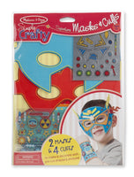 Melissa & Doug Simply Crafty Superhero Masks and Cuffs Kit With Stickers, Sha...