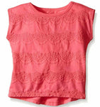 Crazy 8 Little Girls' Toddler Pink Eyelet Top, Pink Gloss, 4 Years