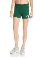 ASICS Women’s Chaser Running Short, Forest Green/White, X-Large