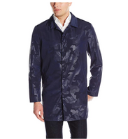 Nick Graham Men's Grahamercy Camo Raincoat Jacket, Navy, Medium