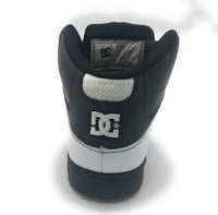 DC Shoes Boys Rebound J High Top Skate Shoe Black White Youth Size 2 M US