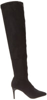Wild Pair Women's Redmond Slouch Boot, Black Faux Suede, 9 B(M) US