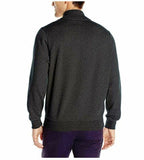 Dockers Men's Button Mock Soft Acrylic Sweater Coal Heather Medium