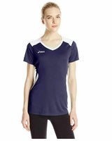 ASICS Women's Set Jersey, Navy/White, Medium