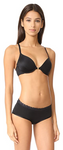 Natori Women's Demure Unlined Front Close Uw, Black/Cosmetic, 32D