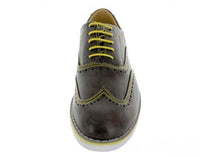 Phat Classic Shoes FIRENZE Gray/Yellow Men's Size 9.5 Oxford Casual Dress Shoe
