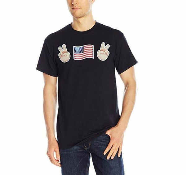 Gildan Heavy Cotton Men's Voting Emojis Crew Neck Shirt Size Large