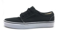 VANS 106 Vulcanized Classic Skate Shoes Black White Mens 10.5 Womens 12