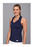 New Balance Women's Montauk Sleeveless Polo Shirt Medieval Blue XS X-Small