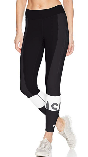 ASICS Womens Color Block 7/8 Tights, Performance Black, Medium