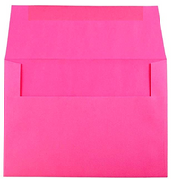 JAM Paper A7 (5 1/4 x 7 1/4) Paper Invitation Envelope - Brite Fuchsia Hot Pink