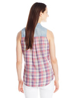 Silver Jeans Co. Women's Silver Jeans Denim Tank with Plaid