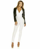 Blvd Collection by Forplay Women's Jumpsuit, White, Medium
