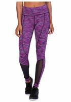 TLF Apparel Women's Workout Ryder Legging Pants, Sangria Space-Dye, X-Small