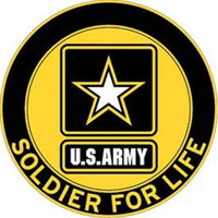 US Army Soldier For Life Magnet, 3-1/8