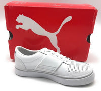 "PUMA Kid's El Ace 2 Casual Canvas/Leather Sneaker White/Gray 12 M US Little Kid
