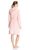 Ahh By Rhonda Shear Women's Marshmallow Hooded Robe, Pink, Large