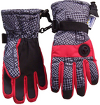 N'Ice Caps Kids Thinsulate And Waterproof Geo Lines Print Ski Gloves (4-7 Years)