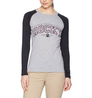 Rocky Women's Logo Long-Sleeve Raglan T-Shirt, Black/Grey, X-Large
