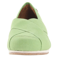 MOZO Women's Sport Flat Canvas Work Shoe Green 8 M US