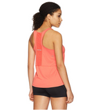 ASICS Women's Ventilated Tank Top, Coralicious Heather, Large