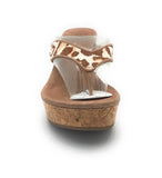 UGG Women's Natassia Calf Hair Wedge Sandal, Spring Leopard, Size 9.5 B(M) US
