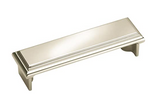 Amerock Manor 3 in (76 mm) Center-to-Center Polished Nickel Cabinet Cup Pull