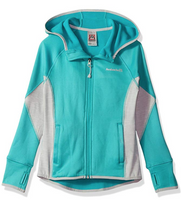 Avalanche Little Girl's Full Zip Hooded Jacket Outerwear, Jade Challenge, 5/6