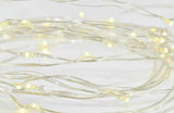 Tiny Lites Silver Wire Indoor and Outdoor LED Light String, Warm White, 9.8-Feet