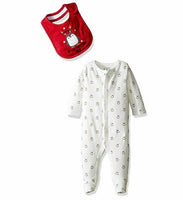 The Children's Place Baby Sleep 'N Play Penguin Romper, White 69744, 6-9Months