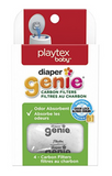 Playtex Carbon Filter 4 Pack Refills for Diaper Genie Diaper Pails, White
