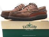 Eastland Men's Crescent Leather Boat Shoe, Peanut Brown, 11.5 D US