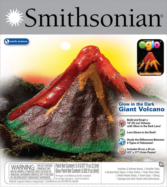Smithsonian 52042 Glow in the Dark Giant Volcano Kit
